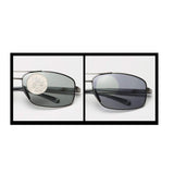 /Polarized Photochromic Lens Day and Night Al-Mg Frame Driving Photosensitive Sunglasses for Men