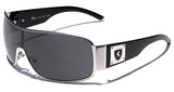 Men's Retro Fashion Shield Lens Aviator Sunglasses