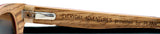 Polarized Exotic Wood Striped Ebony, Maple, and Zebra Wood Sunglasses for Men and Women