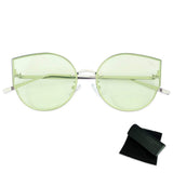 The New Selna Oversize Rimless Cat Eye Sunglasses