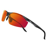 Men's Fashion Polarized Sunglasses for Men Driving Golf Al-Mg Metal Frame