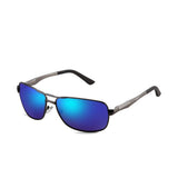 Premium Military Style Sunglasses Polarized Aluminum Oval/Rectangular Glasses 60mm/62mm PT088