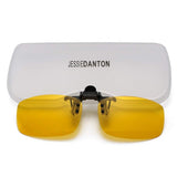 Polarized Clip-on Flip Up Metal Clip Rimless Sunglasses for Prescription Glasses