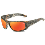 Polarized Sunglasses Men Camouflage Wrap Around Sport Frame Fishing Hunting Boating