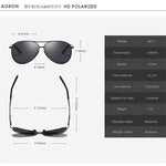 Aoron Unisex Polarized Aluminum Aviator Sunglasses Vintage SunGlasses For Men/Women 100% UV 400 Protection