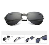 Polarized Clip-on Sunglasses Lens over Prescription Glasses for Men and Women's Outdoor Driving Fishing Cycling