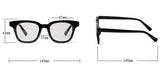 Inspired Square Sunglasses With Rivets Tinted Lens UV400