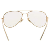 Classic Non prescription Aviator Glasses Clear Lens Metal Frame Eyewear for Men Women