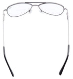 Spring Hinges Polycarbonate Lens Pilot BiFocal Reading Glasses +2.0