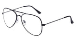 Classic Metal Aviator Clear Lens Glasses Frame Eyewear