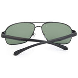 Mens Military Style Polarized 60mm Aviator Sunglasses Large Al-Mg Metal Frame
