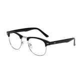 New Vintage Classic Half Frame Semi-Rimless Wayfarer Clear Lens Glasses