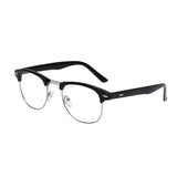 New Vintage Classic Half Frame Semi-Rimless Wayfarer Clear Lens Glasses