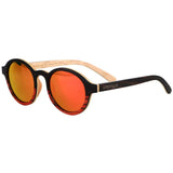 Real Wood Sunglasses For Women Round Polarized UV400 Protection Eco Friendly