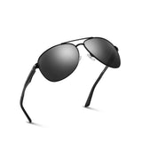 Premium Military Style Sunglasses Polarized Aluminum Oval/Rectangular Glasses 60mm/62mm PT088