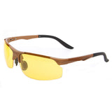 New Design HD Night Vision Flexible Temple TR90 Frames Sunglasses-black
