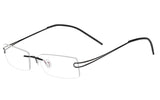 Pure Titanium Rimless Frame Prescription Hingeless Eyeglasses 52mm