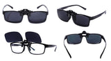 Outdoor Driving Rectangle Polarized Clip on Flip up Sunglasses for Eyeglasses