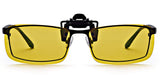 Night Vision Polarized Clip-on Flip up Metal Clip Sunglasses Driving Fishing