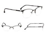 4-Pack Half-Rim Reading Glasses with Spring Hinges