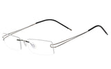 Pure Titanium Rimless Frame Prescription Hingeless Eyeglasses 52mm