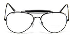 Aviator Clear Lens Glasses Eyeglasses Metal Frame