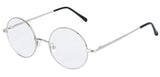 Retro Round Optical Spring Hinge Metal Glasses Frame Clear lens