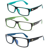 Newbee Fashion - Kayden Retro Unisex Plastic Fashion Clear Lens Glasses