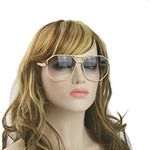 /unisex rectangular sunglasses special metal bridge