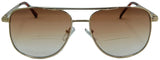 Miami Aviator Bifocal Reading sunglasses Set