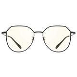 Aviator Irregular Metal Eyeglasses Non-prescription with Blue Light Blocking Lens