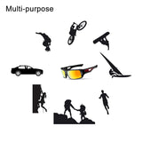 Sports Polarized Sunglasses with UV Protection Full Frame Goggles Black