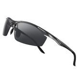 Men's Fashion Polarized Sunglasses for Men Driving Golf Al-Mg Metal Frame