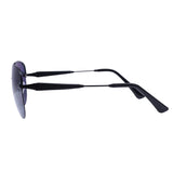 Premium Military Style Rimless Classic Aviator Sunglasses for Men - Driving Sunglasses, Polarized, 100% UV protection