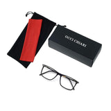 Optical Eyewear Non-prescription Eyeglasses Frame with Clear Lenses ATENE