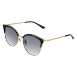 Semi Rimless Classic Polarized Sunglasses for Women Metal&TR90 Frame JE015