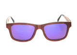 Polarized Exotic Wood Striped Ebony, Maple, and Zebra Wood Sunglasses for Men and Women