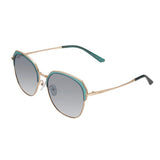 Semi Rimless Polarized Sunglasses for women Metal&TR90 Frame TAC JE0016