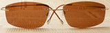 Rimless Titanium Frame Polarized Sunglasses