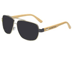 Aviator Wood Sunglasses Mirrored For Men Women Wooden Lightweight Bamboo Frame