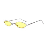 Vintage Oval Sunglasses for Women Men Retro Small Shade Metal Frame UV400
