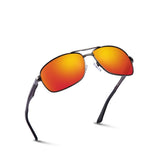 Premium Military Style Sunglasses Polarized Aluminum Oval/Rectangular Glasses 60mm/62mm PT088