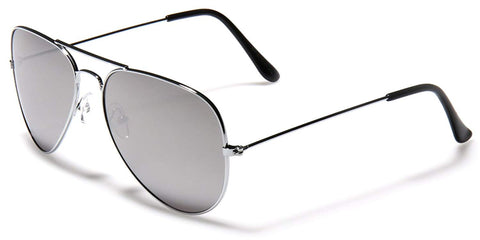 Unisex Classic Aviator Sunglasses - Metal Frame