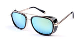 Unisex Cover Side Shield Square Sunglasses