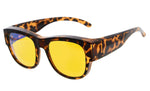 Anti-Blue Light Blocking Glasses,Fit Over Reading and Prescription Glasses