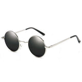 Retro Round John Lennon Polarized Sunglasses Small Metal Frame Hippie Sun Glasses