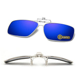 Polarized Clip-on Sunglasses Mens/Womens Flip-Up Sun Lenses fit Outdoor Sports