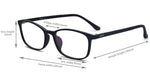 Unisex Lightweight Rectangle Optical Glasses Flexible Eyeglass Frames