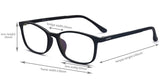 Unisex Lightweight Rectangle Optical Glasses Flexible Eyeglass Frames