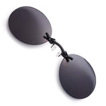 3 Colors Retro Round Clip On Nose Sunglasses Matrix Morpheus Movie rimless
